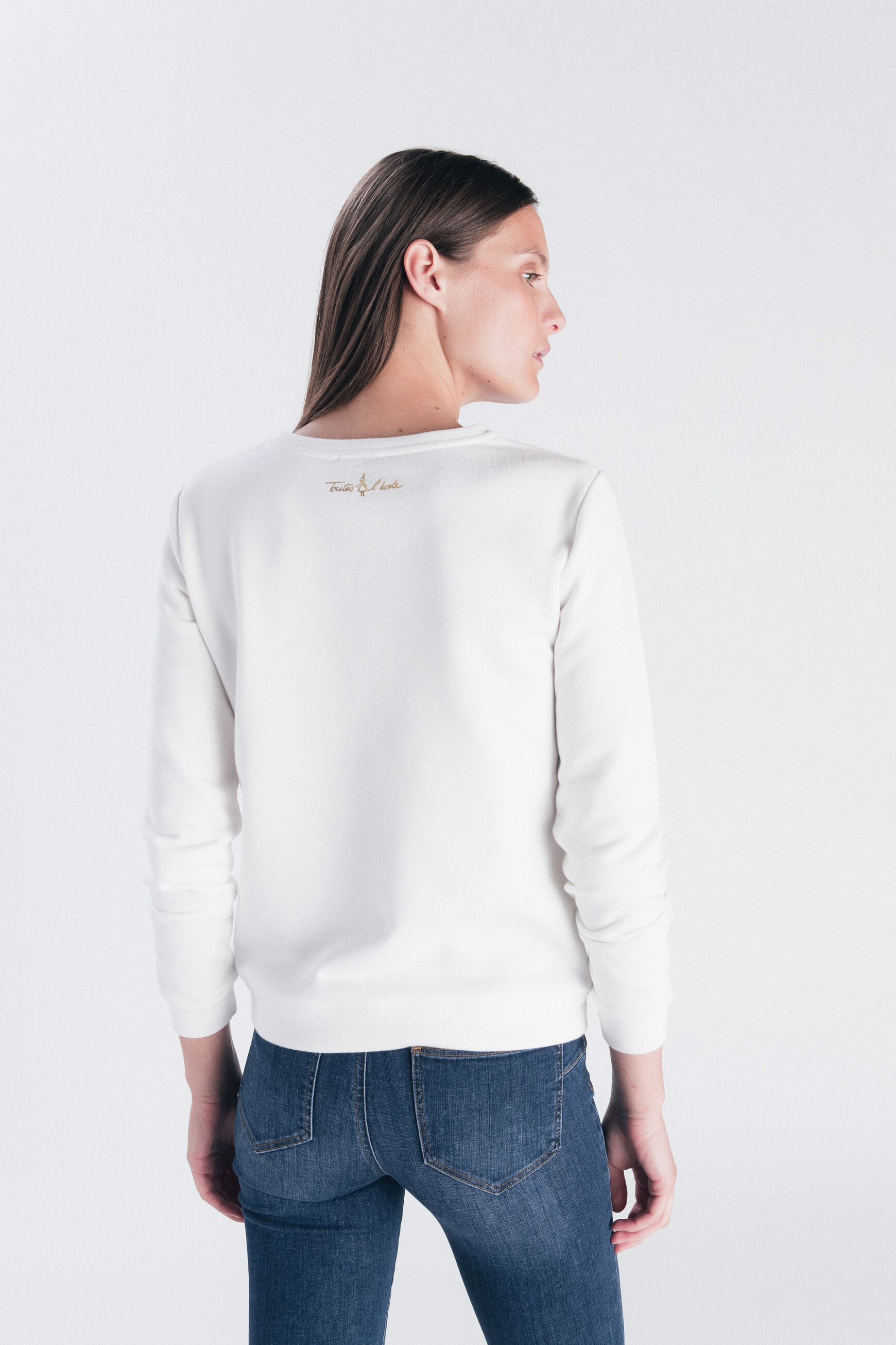 Sweat Jasmin ivoire femme