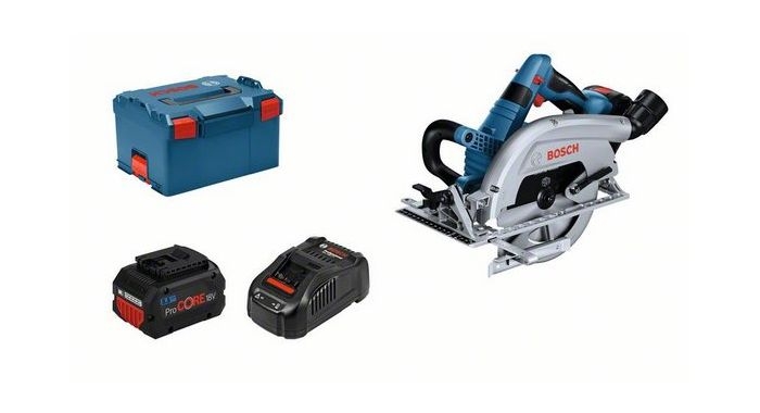 Bosch Blue 06016B9002 GKS 18V-70 L Profi-Kreissäge 18V 5,5Ah ProCore in L-Boxx