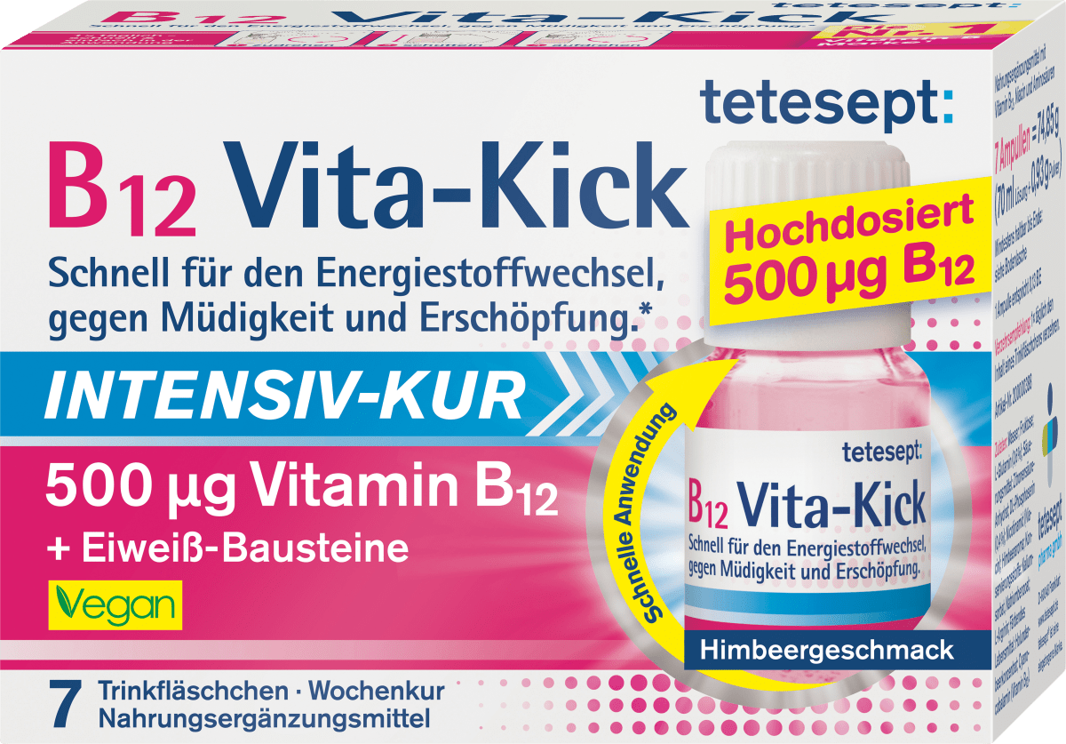 B12 Vita-Kick Intensiv-Kur 500 μg Trinkampullen, 7 St
