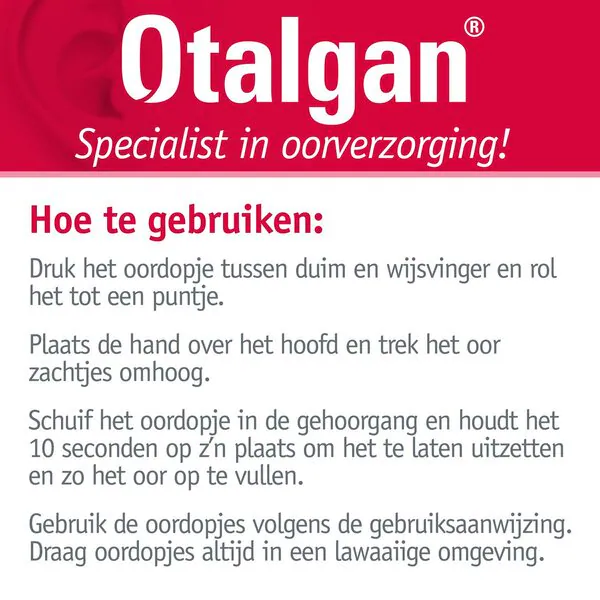 Otalgan Comfort -korvatulpat 2 paria