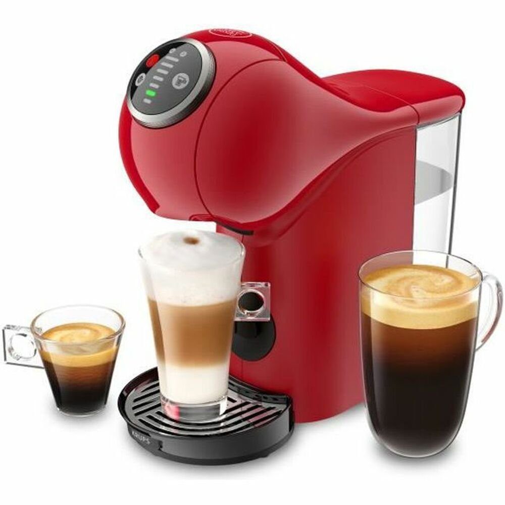 Krups Kapselmaschine Elektrische Kaffeemaschine Krups Génio S Plus 1500 W Rot Kapselmaschin