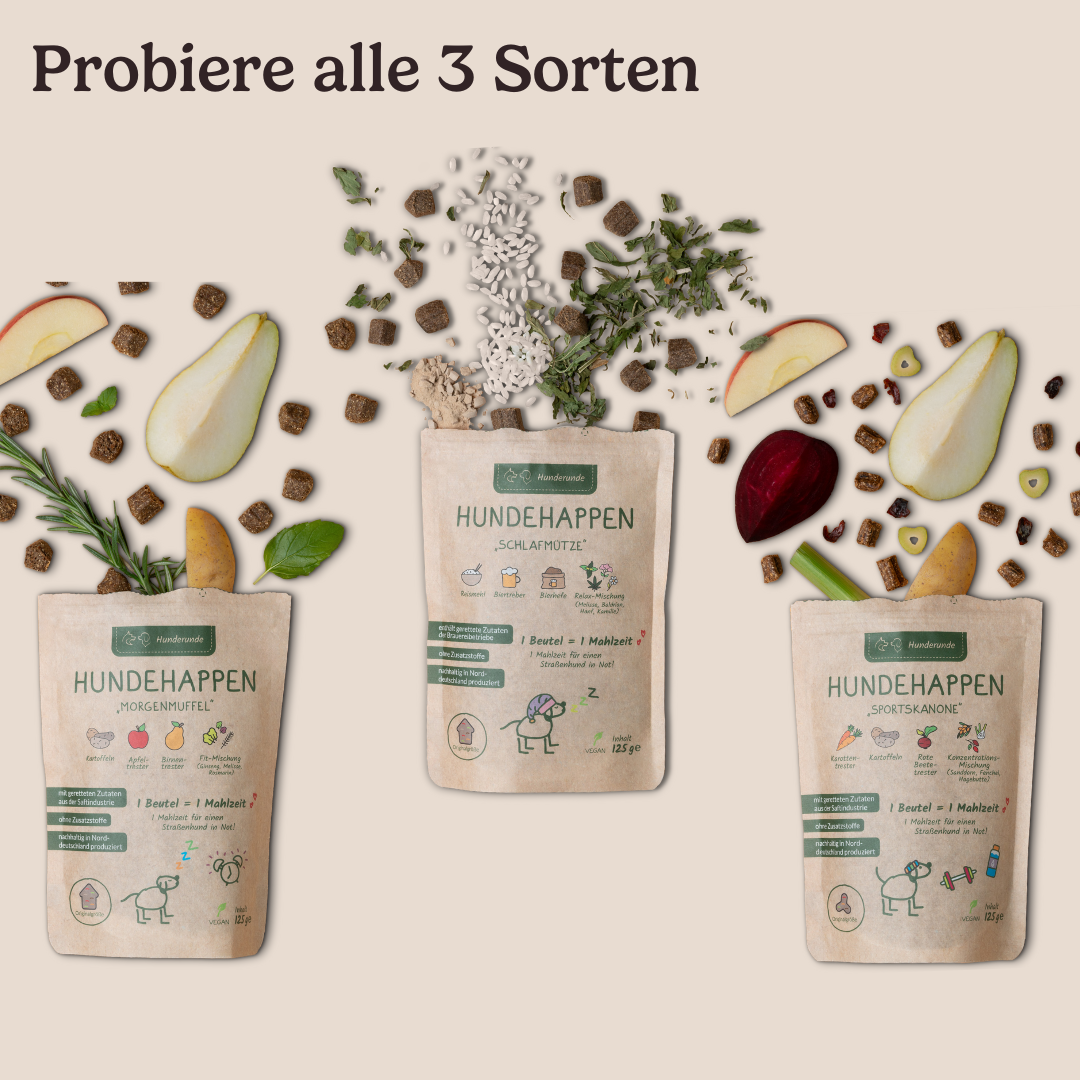 Hunderunde Snacks Hunderunde Probierpaket vegane Snacks