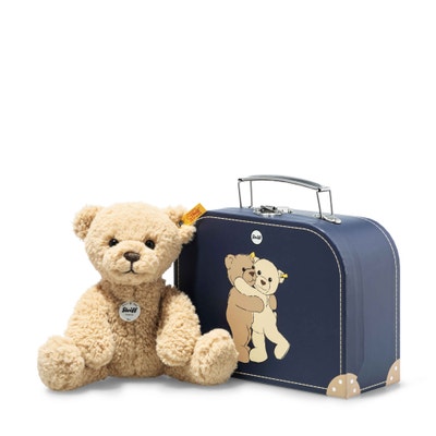 Ben Teddybär im Koffer, 21 cm, beige