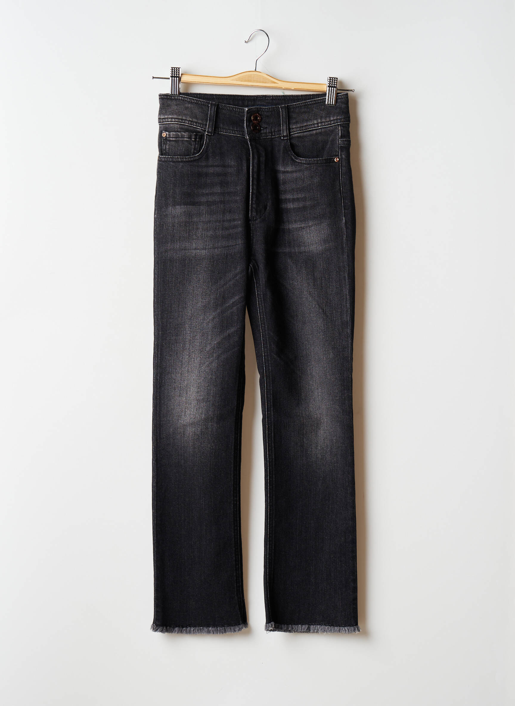 River Woods Jeans Coupe Large Femme couleur noir