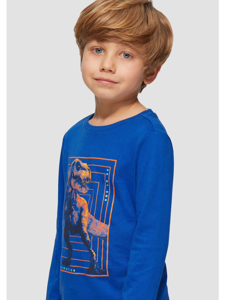 s.Oliver T-Shirt langarm in Blau günstig kaufen