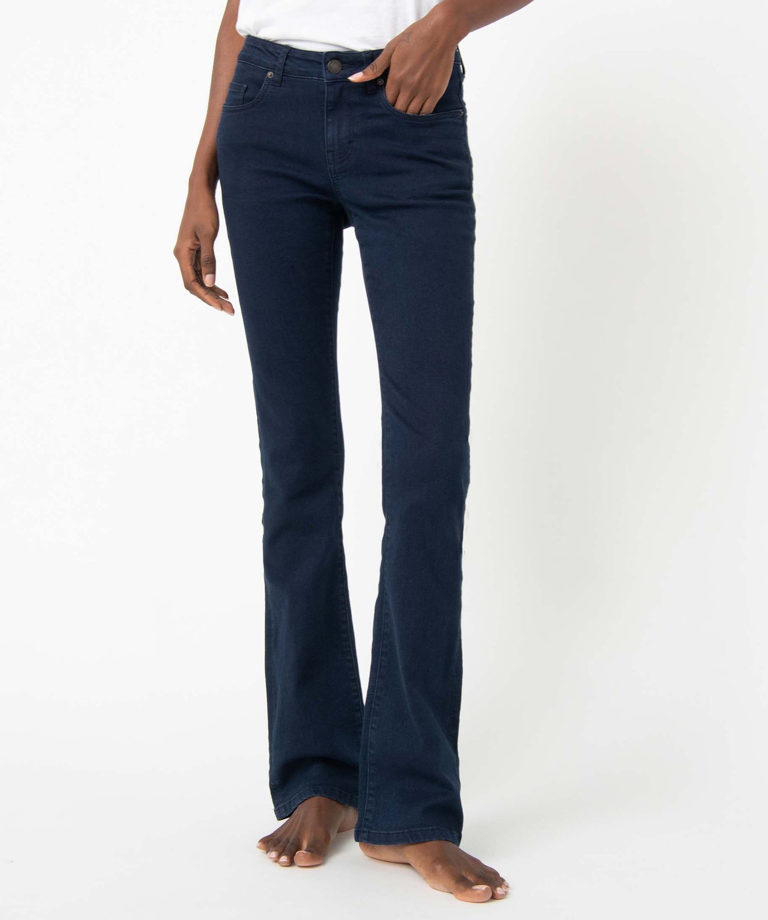 Jean femme coupe Bootcut – L30 blue black | GEMO