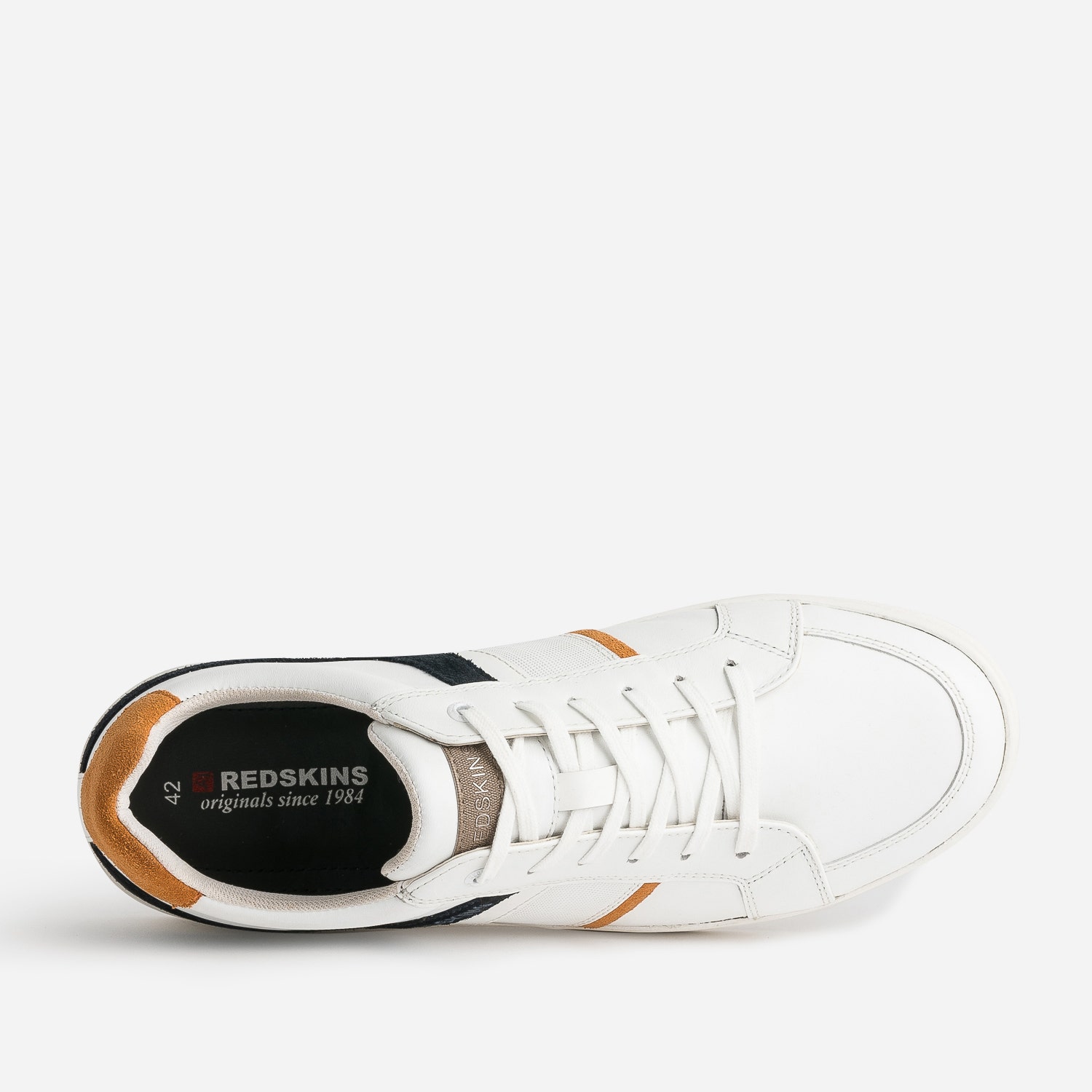 Tennis REDSKINS blanche en cuir