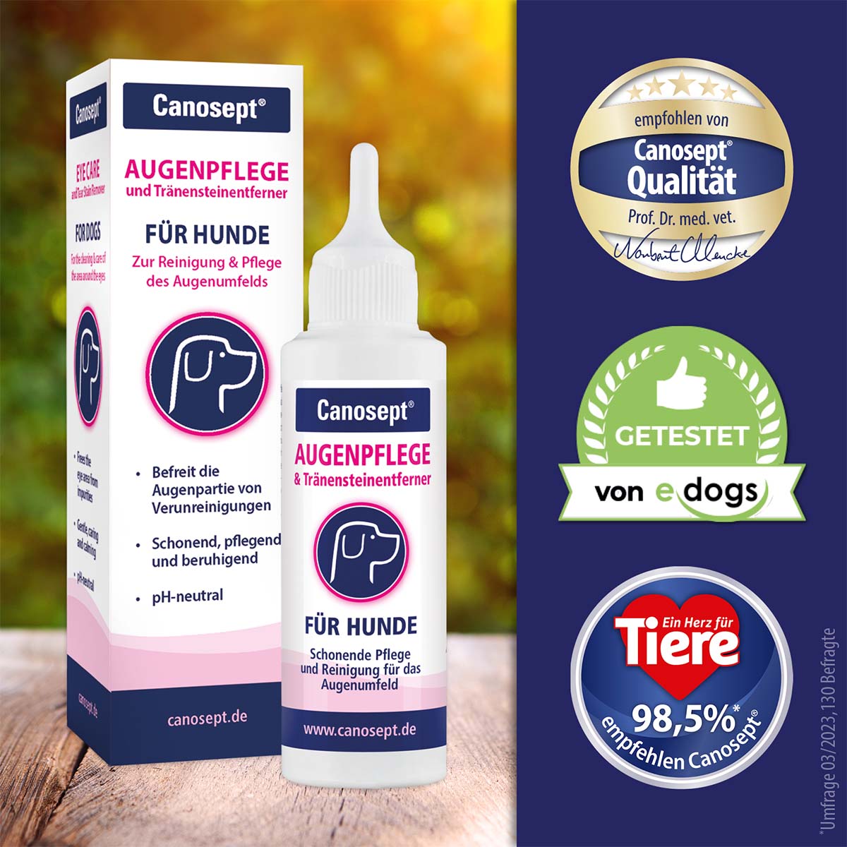 Canosept Augenpflege für Hunde 120ml günstig kaufen bei ZooRoyal