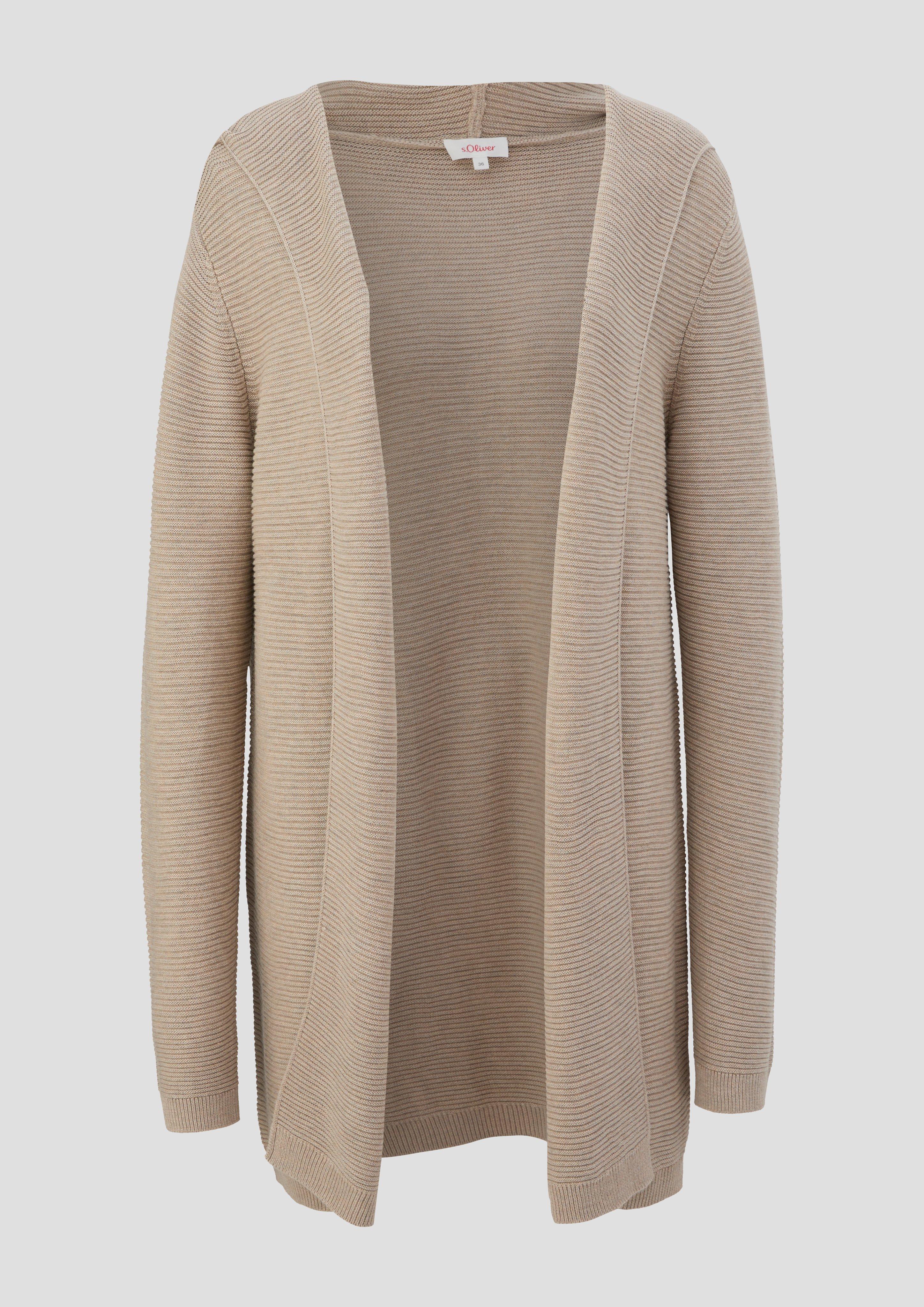 Strickjacke aus Baumwoll-Viskose-Mix  2135247-82W2