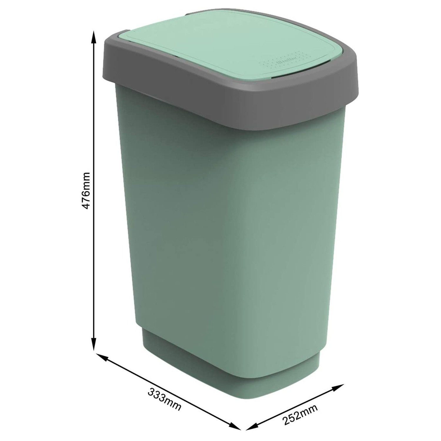 ROTHO Mülleimer Twist ECO, Eco Abfalleimer Kippbehälter 25L