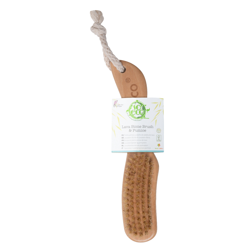 so eco Brosse & Pierre Ponce en Pierre de Lavepour les pieds Accessoire bain