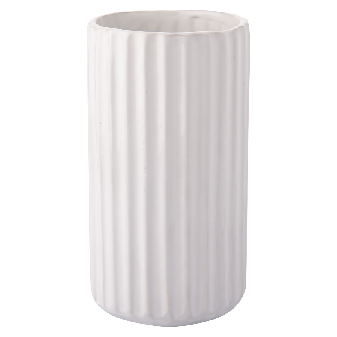 Große Vase in Riffel-Optik