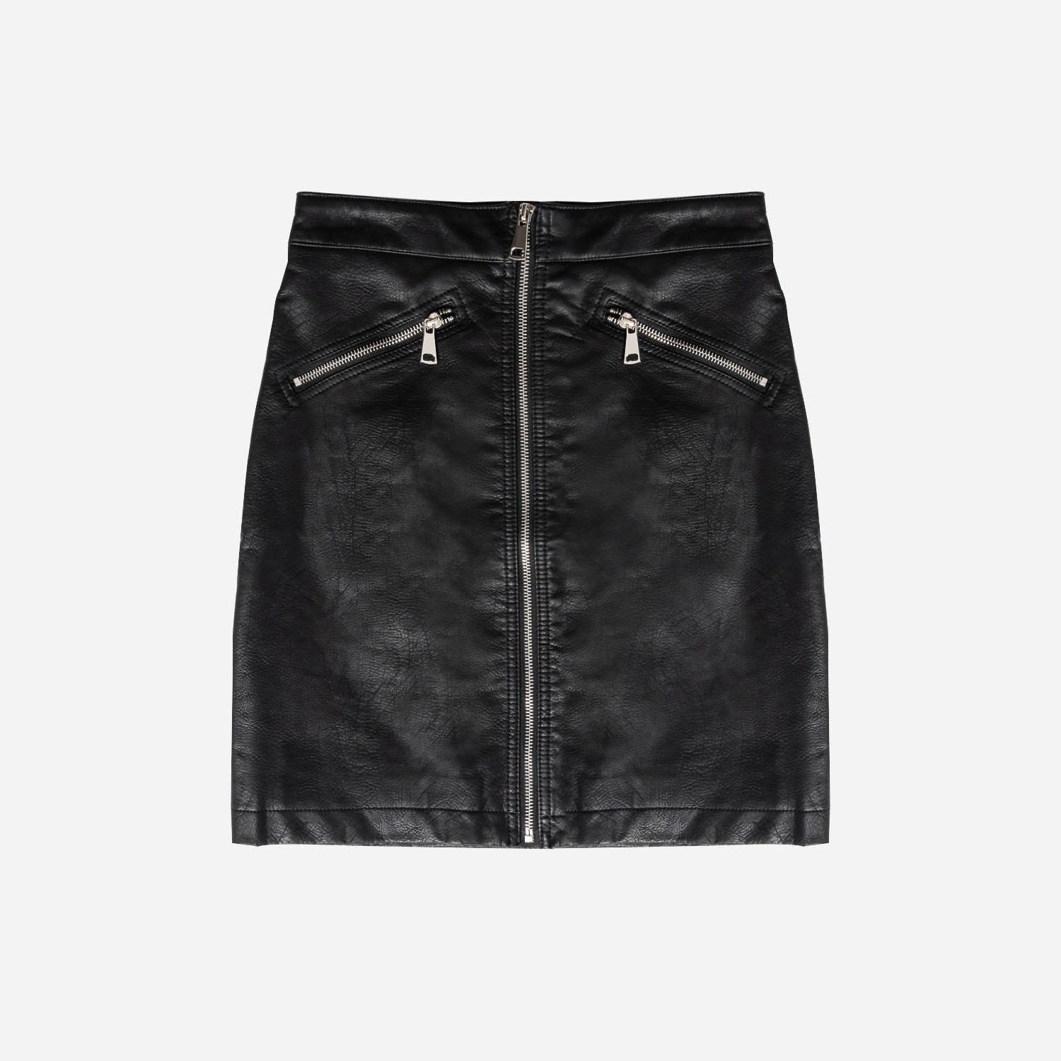 Mini-jupe TEXTO noire zippée