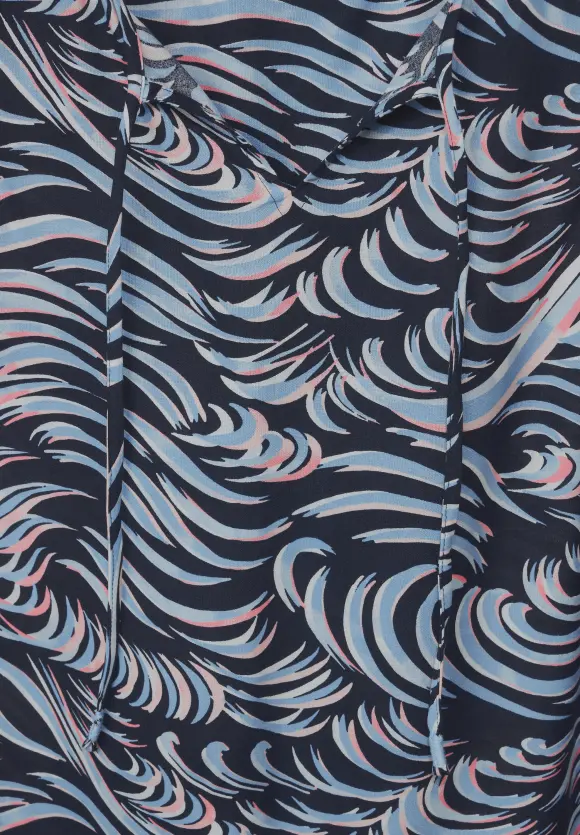 CECIL Bluse mit Wellenprint