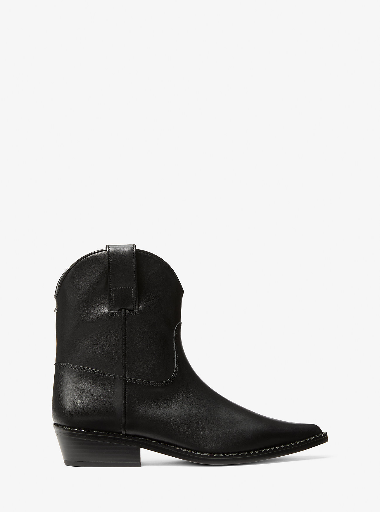 Buty skórzane Noemie - czarne