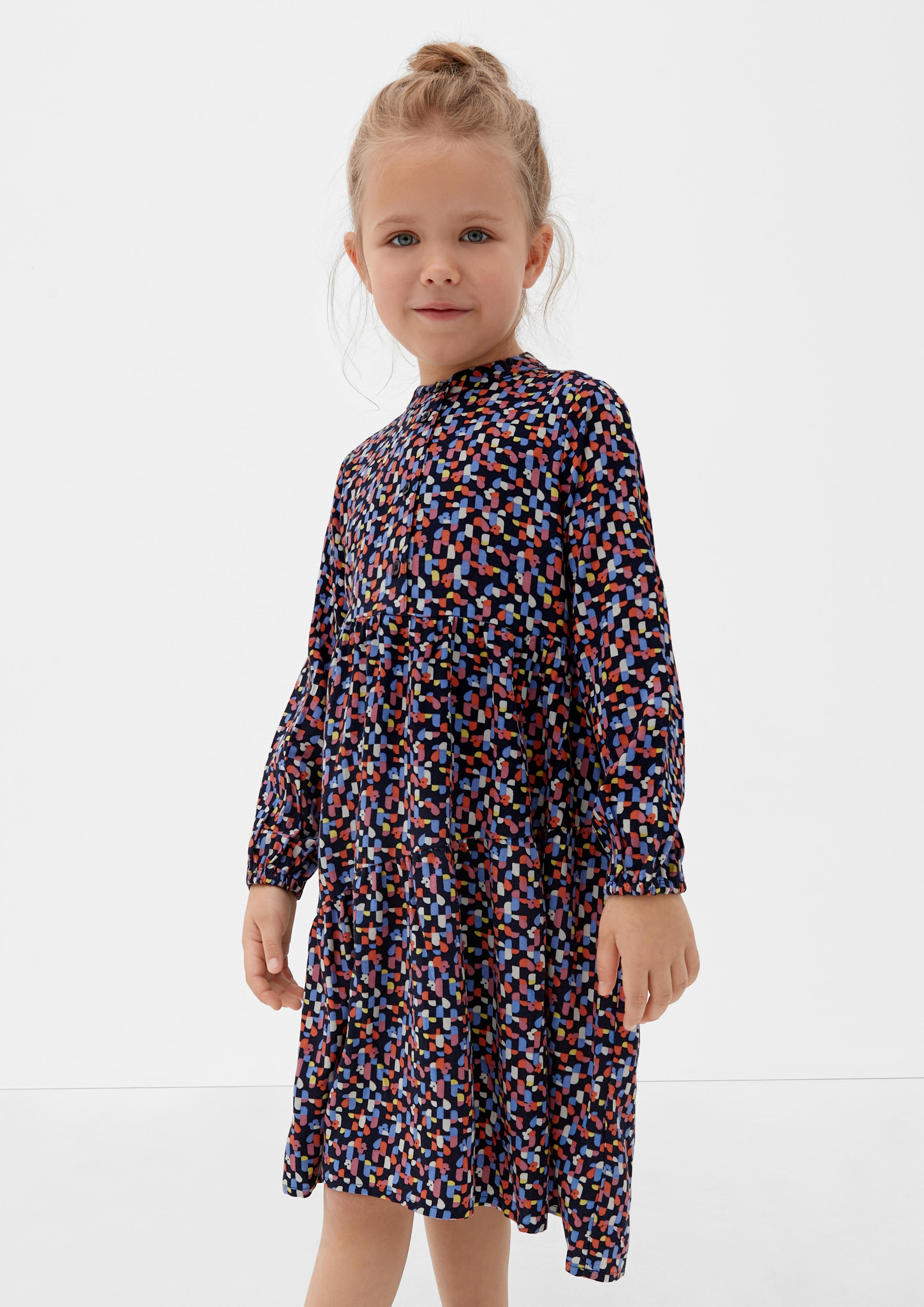 Stufenkleid aus Viskose in Midi-Länge  2124966-59A0