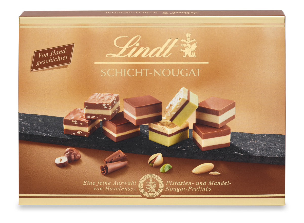 Schicht-Nougat Pralinés, 125g