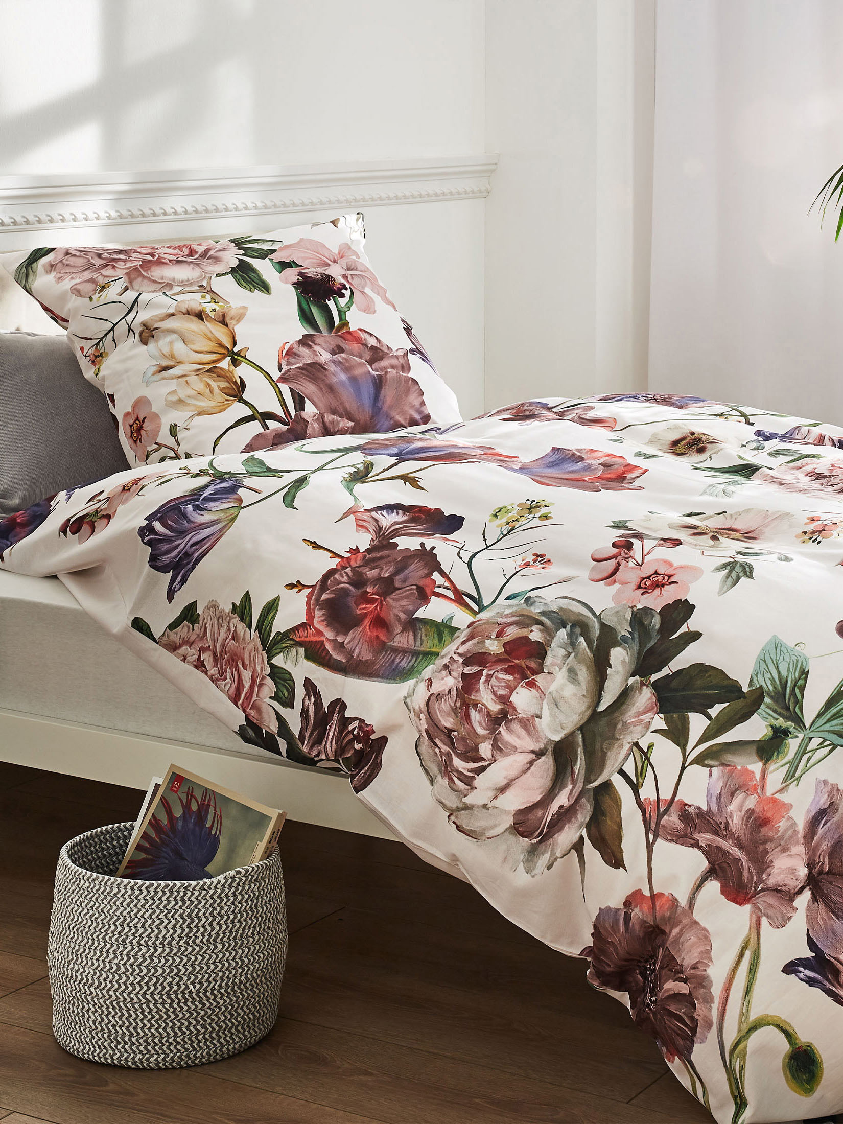 Belrose Satin-Bettwäsche, Weiss