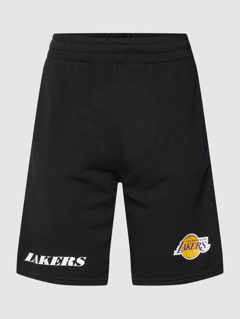 Shorts mit Prints Modell 'NBA WORDMARK' in schwarz