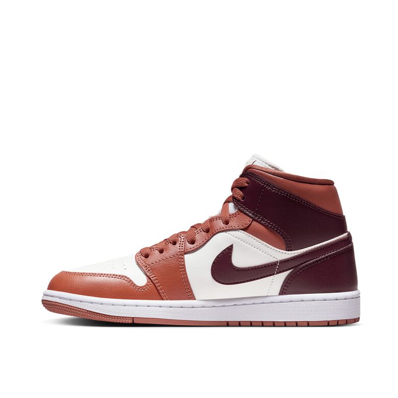 JORDAN Wmns Air Jordan 1 Mid dusty peach/night maroon/sail/white