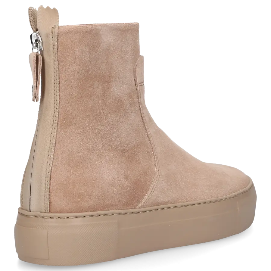 AGL Attilio Giusti Leombruni - Klassische Stiefeletten MEGHAN BOOTIE Veloursleder - beige