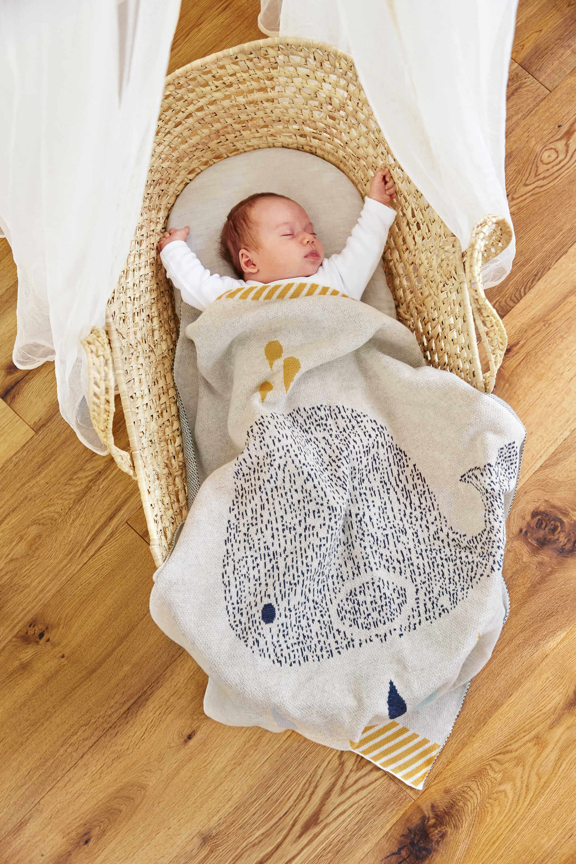Babydecke - Bio Baumwolle, Wal