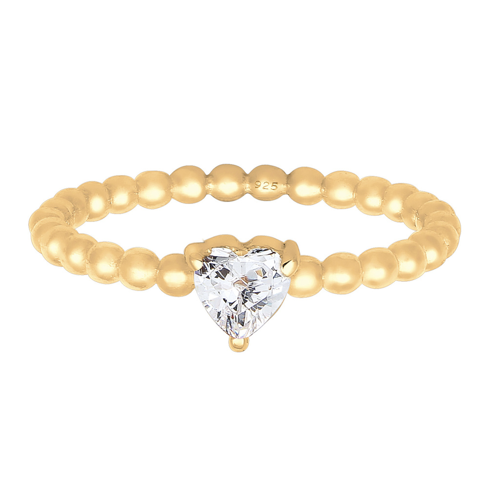 Elli Elli Bague Fiançailles Zircone Bague Femme - (925/1000) Argent Bague