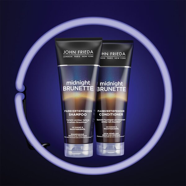 John Frieda Midnight Brunette Farbvertiefendes Shampoo Shampoo