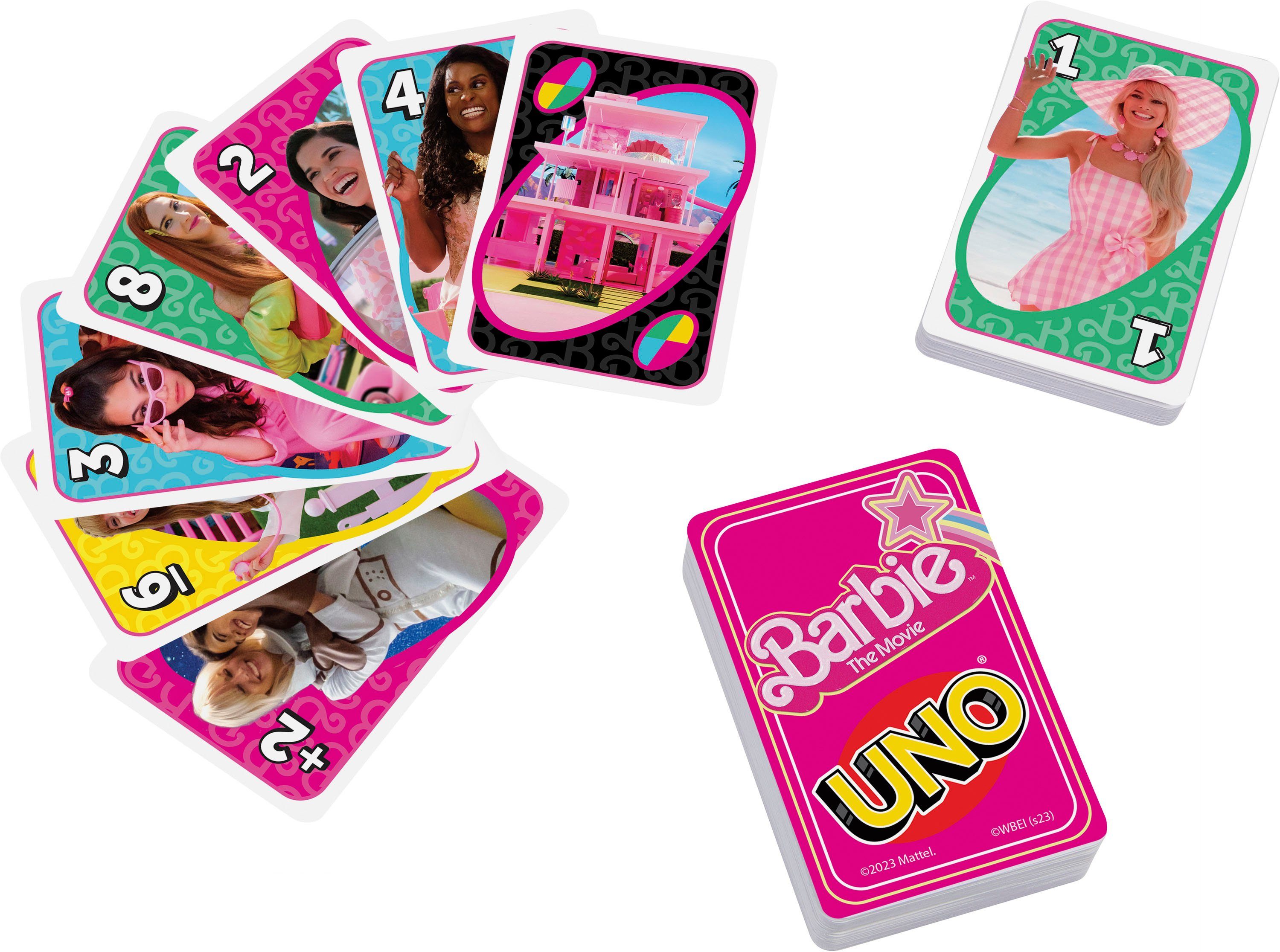 Barbie Spiel, Kartenspiel UNO Barbie The Movie zum Spielfilm