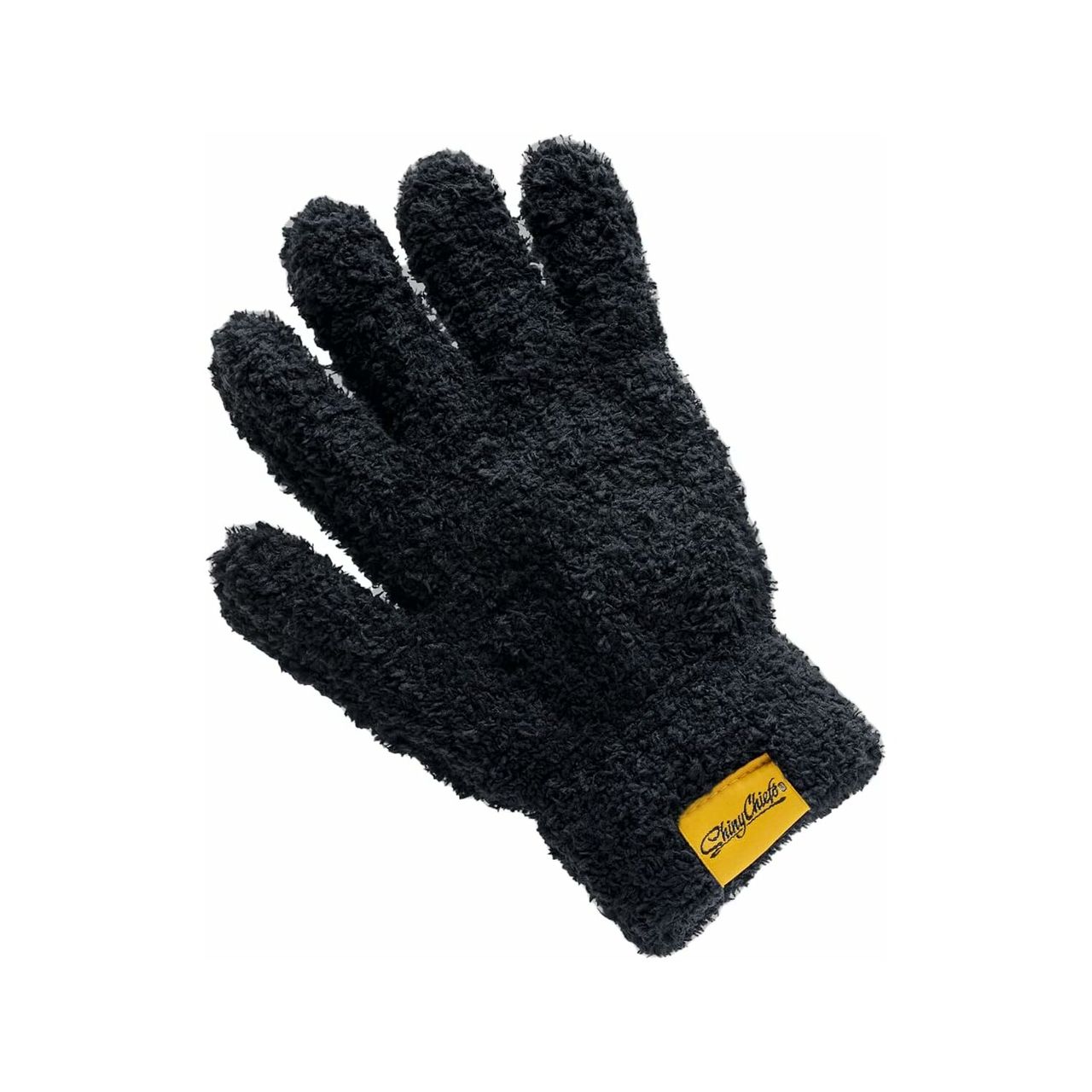 ShinyChiefs Detail WASH MITT - Mikrofaser Waschhandschuh, 12 x 20,5cm, schwarz