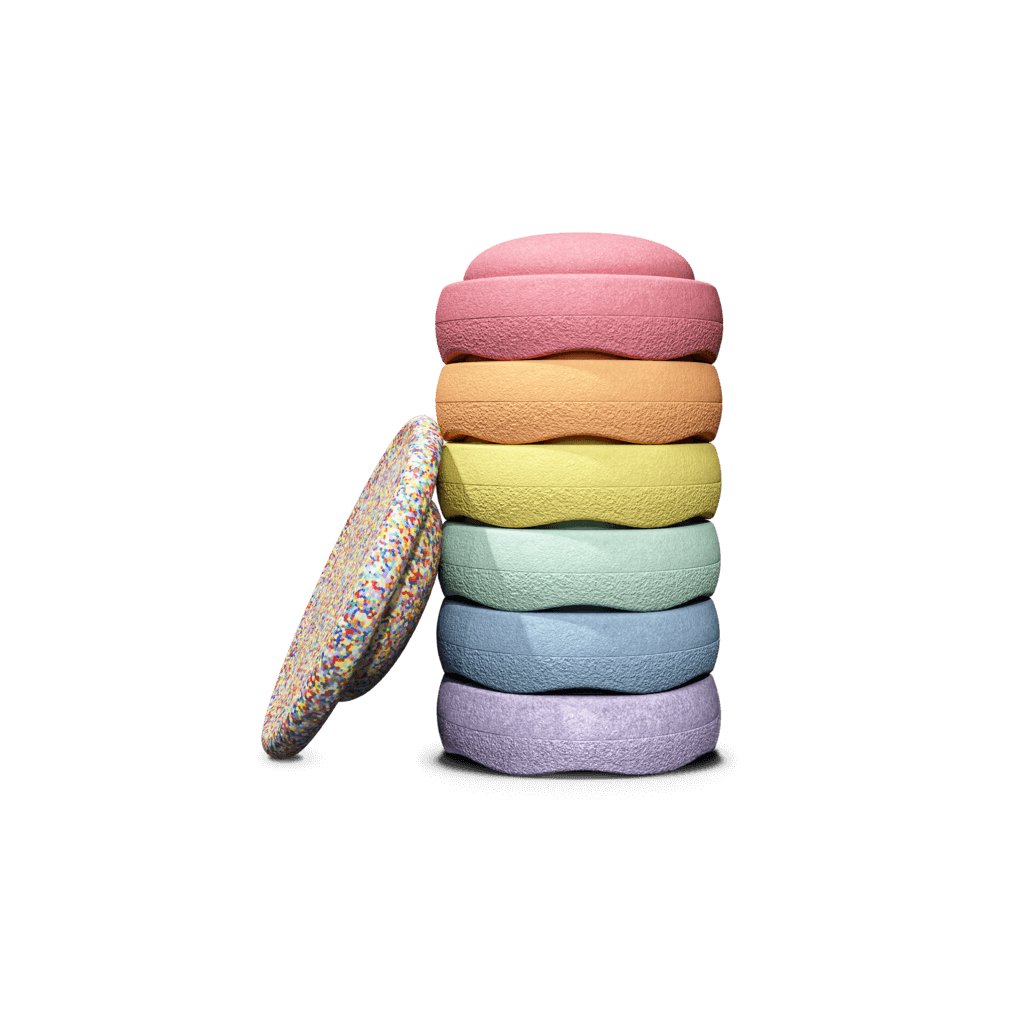 ​​Stapelstein Rainbow Set Pastel, 6 1 Stk.