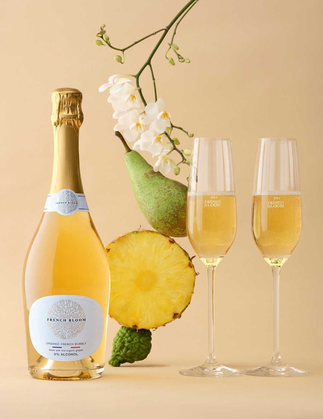 French Bloom : Le Blanc - Effervescent bio sans alcool 0% - Gueule de joie 0° |  75 cl