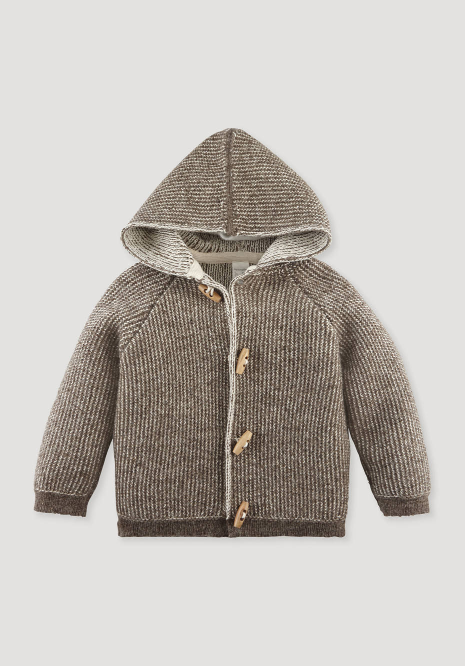 Rhön-Strickjacke aus Schurwolle mit Bio-Baumwolle