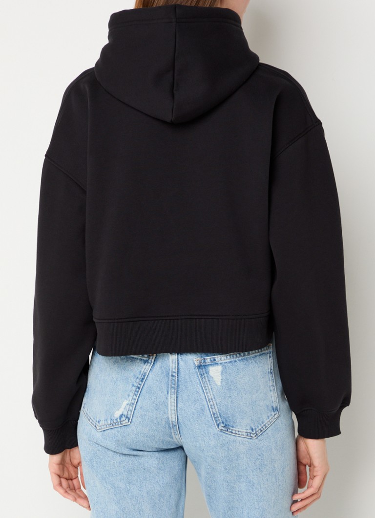 Moletom cropped Calvin Klein com bordado do logo