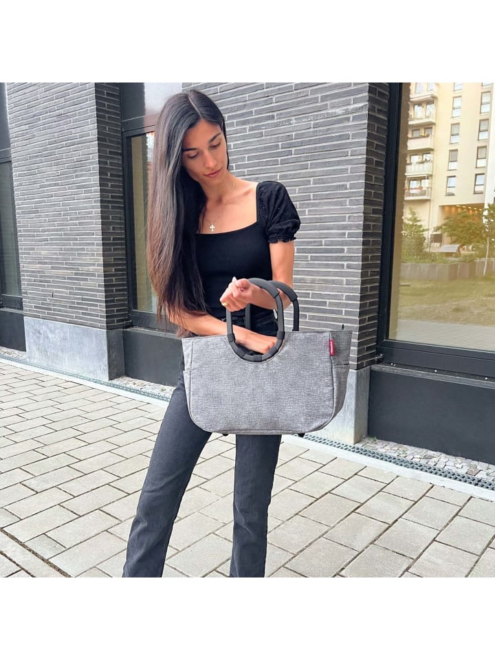 Reisenthel loopshopper M / Shopper 40 cm (frame raffia black) in frame twist silver günstig kaufen onesize