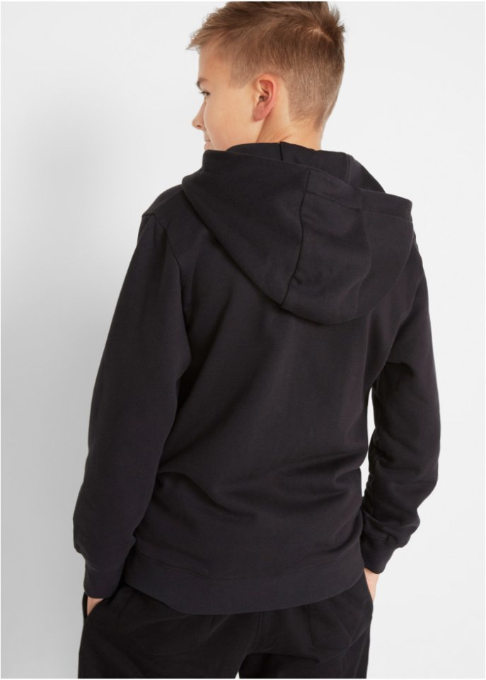 Jungen Kapuzensweatshirt mit coolem Druck aus Bio-Baumwolle