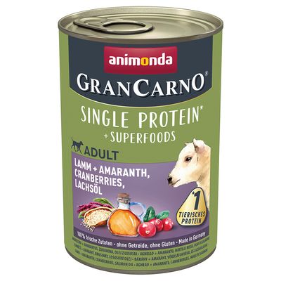 Sparpaket Animonda GranCarno Adult Superfoods 24 x 400 g