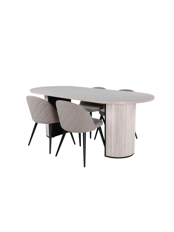 ebuy24 Essgruppe Bianca 1 (5-teilig) Beige 90 x 200 cm günstig kaufen onesize