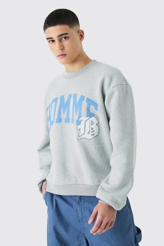 Oversize Sweatshirt mit Applikation