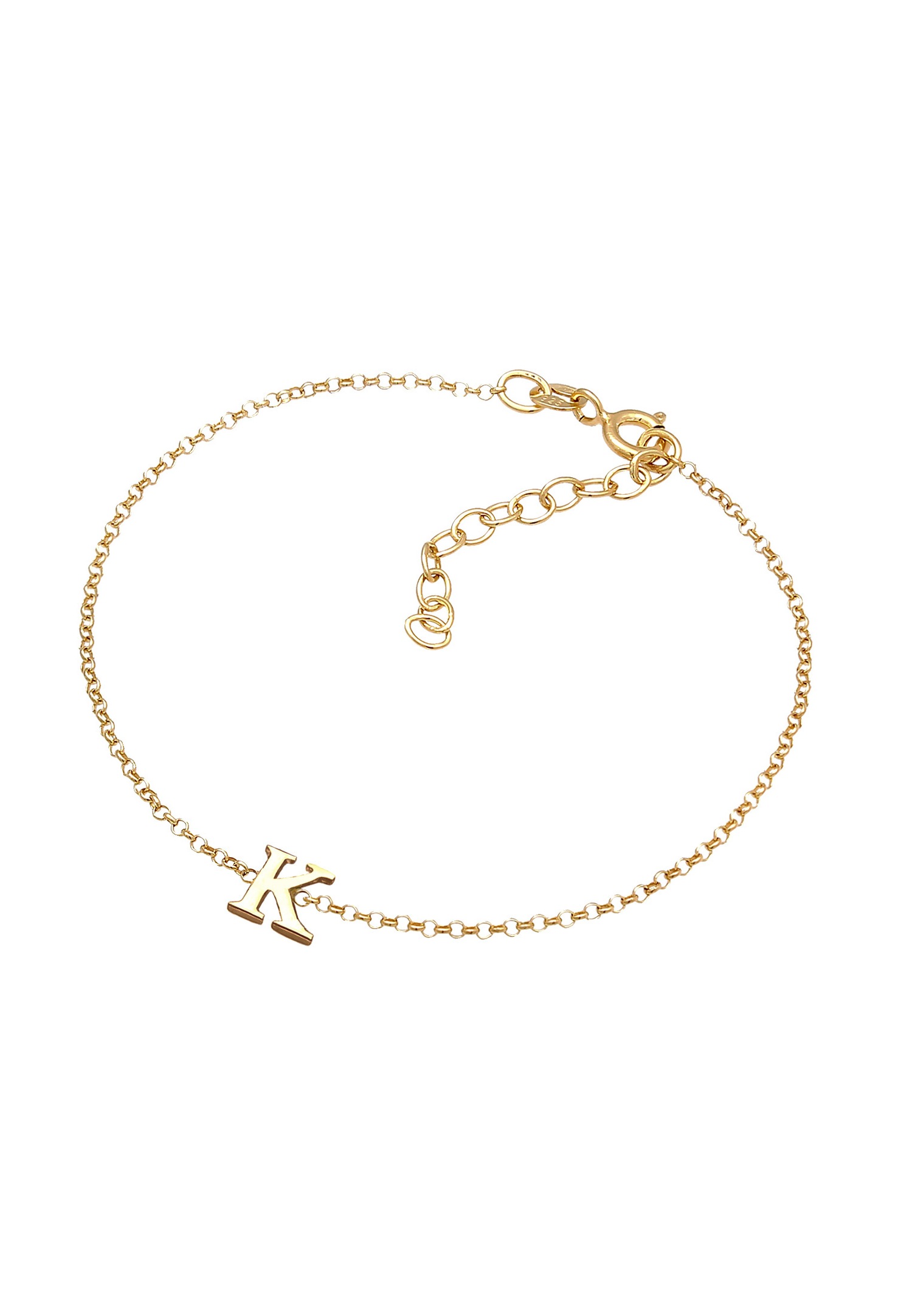 Elli Damen-Anhänger „Basic Letter K“ aus 925er Sterlingsilber