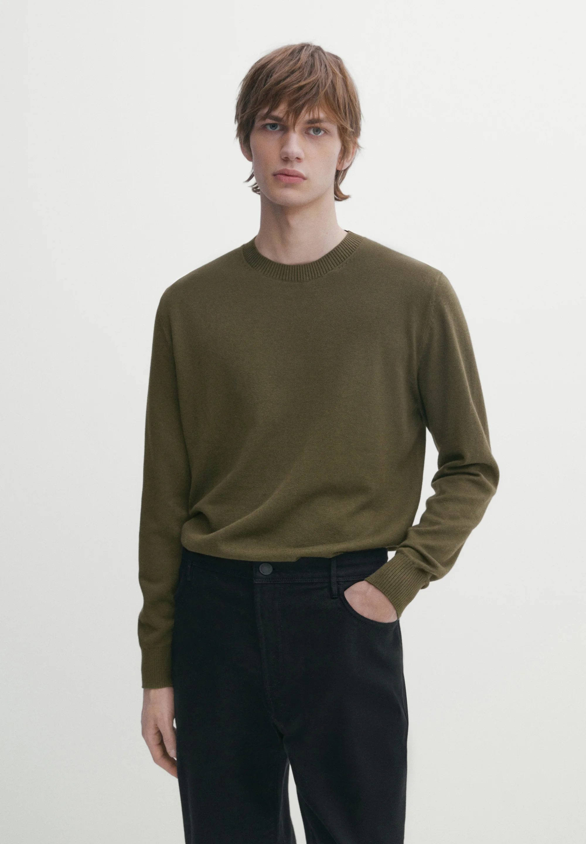 Massimo Dutti CON CUELLO REDONDO - Suéter