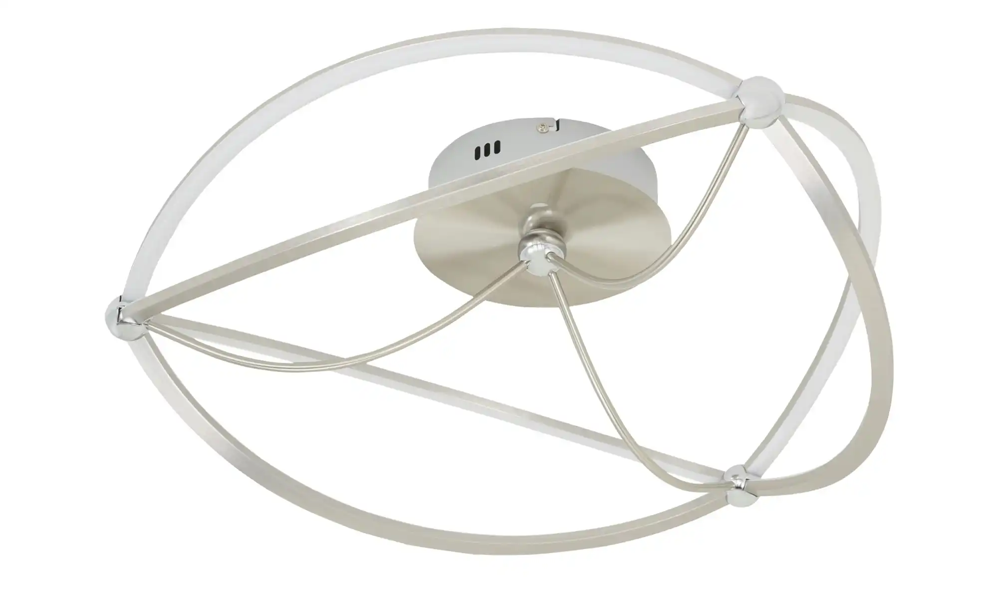 Trio LED-Deckenleuchte, messing-matt, geschwungen ´groß´