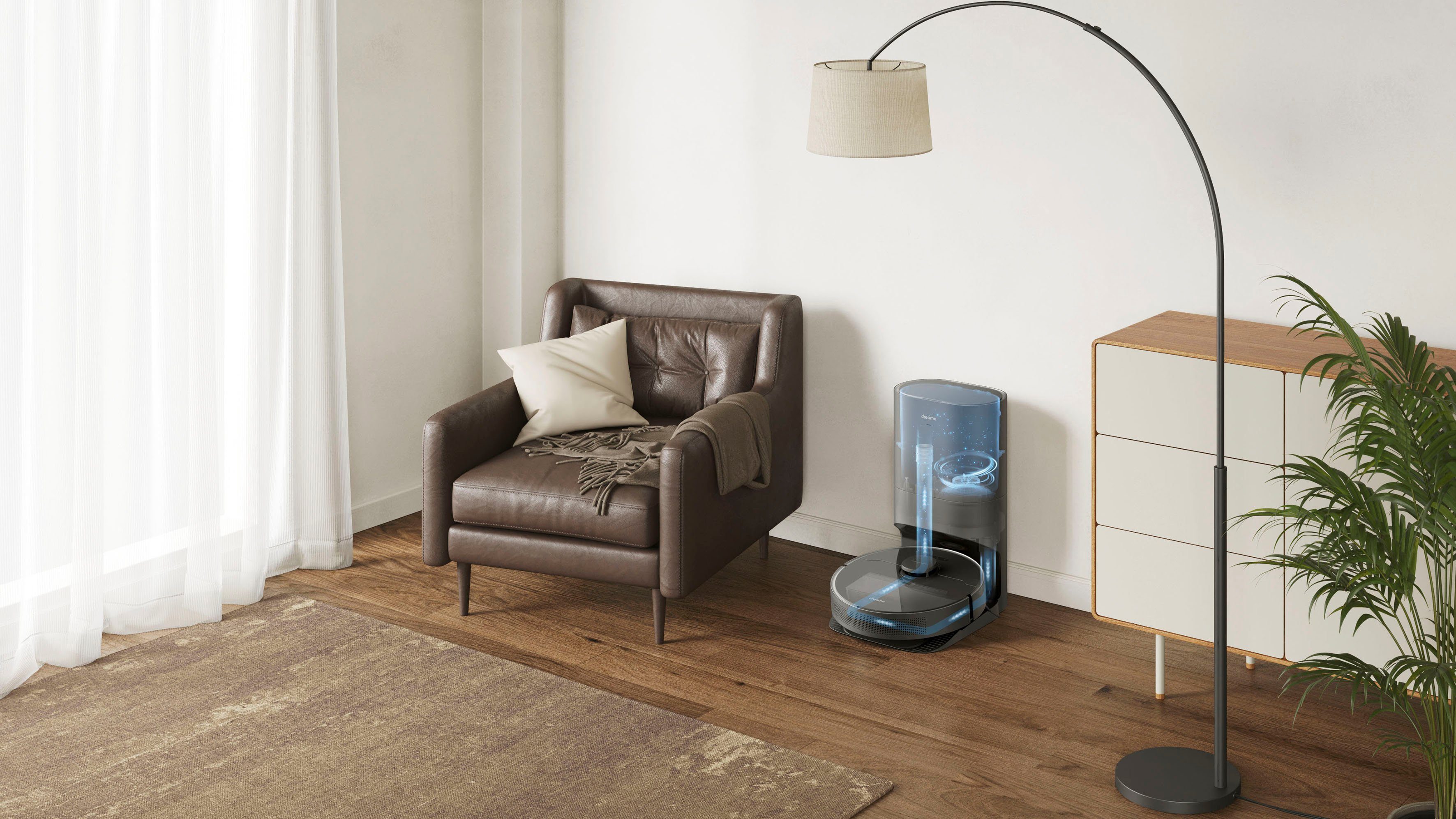 dreame Nass-Trocken-Saugroboter Dreame D10s Plus;, mit Beutel, mit Wischfunktion und Absaugstation