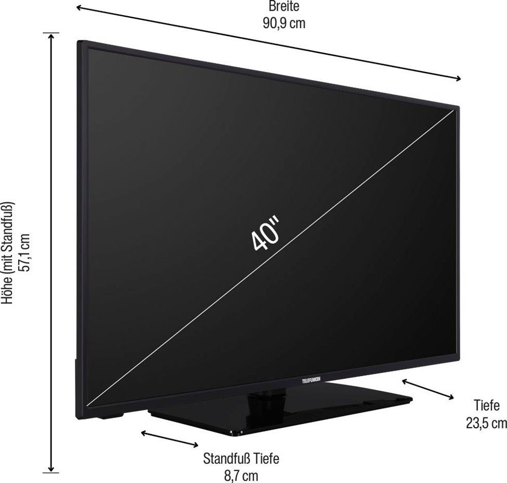 Telefunken D40F550M1CWI LED-Fernseher (102 cm/40 Zoll, Full HD, Smart-TV)