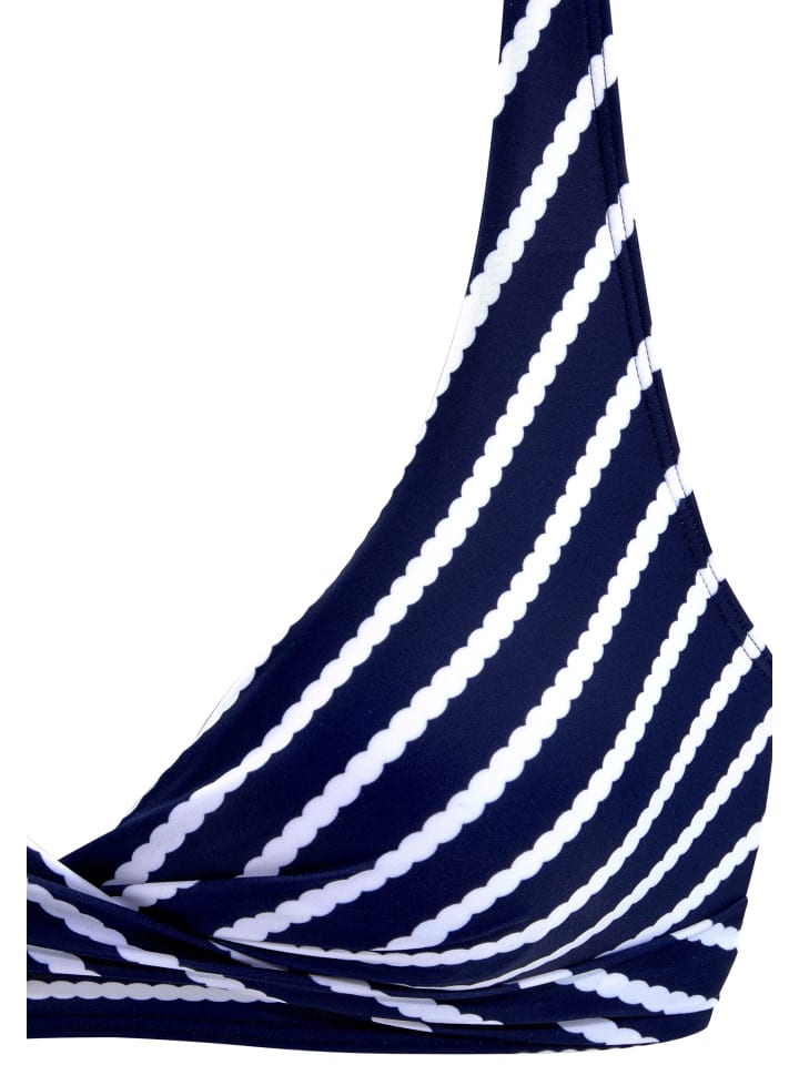 LASCANA Triangel-Bikini in marine-weiß günstig kaufen
