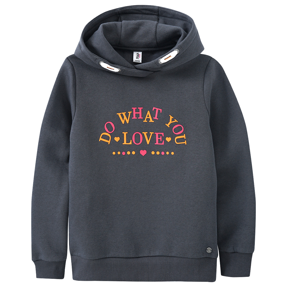 Mädchen Hoodie mit großem Schriftzug