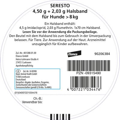 Seresto® Halsband Hund