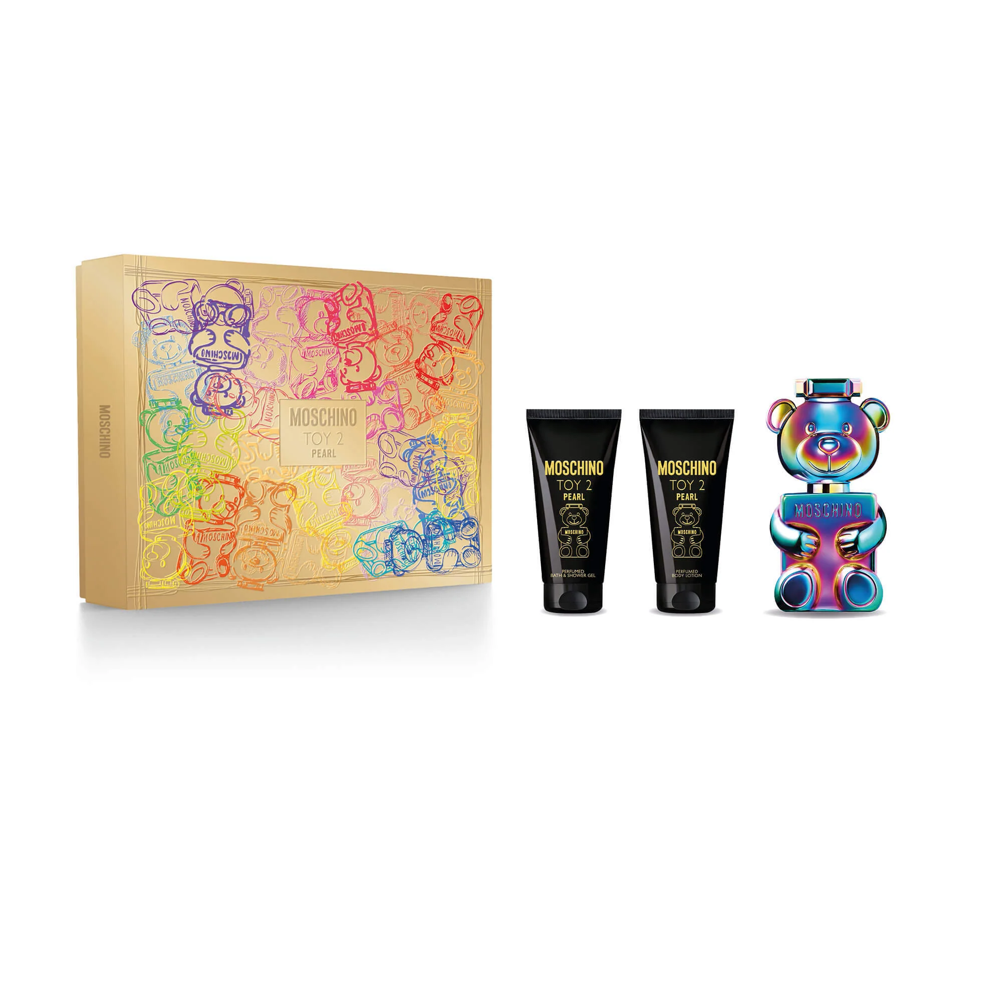 Conjunto Moschino Toy 2 Pearl Eau de Parfum - Conjunto de perfume feminino, Eau de Parfum
