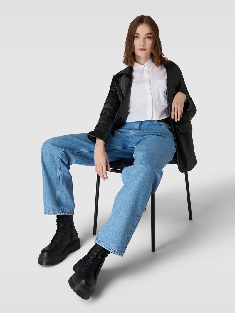 Straight Leg Jeans im 5-Pocket-Design Modell '90 S' in hellblau