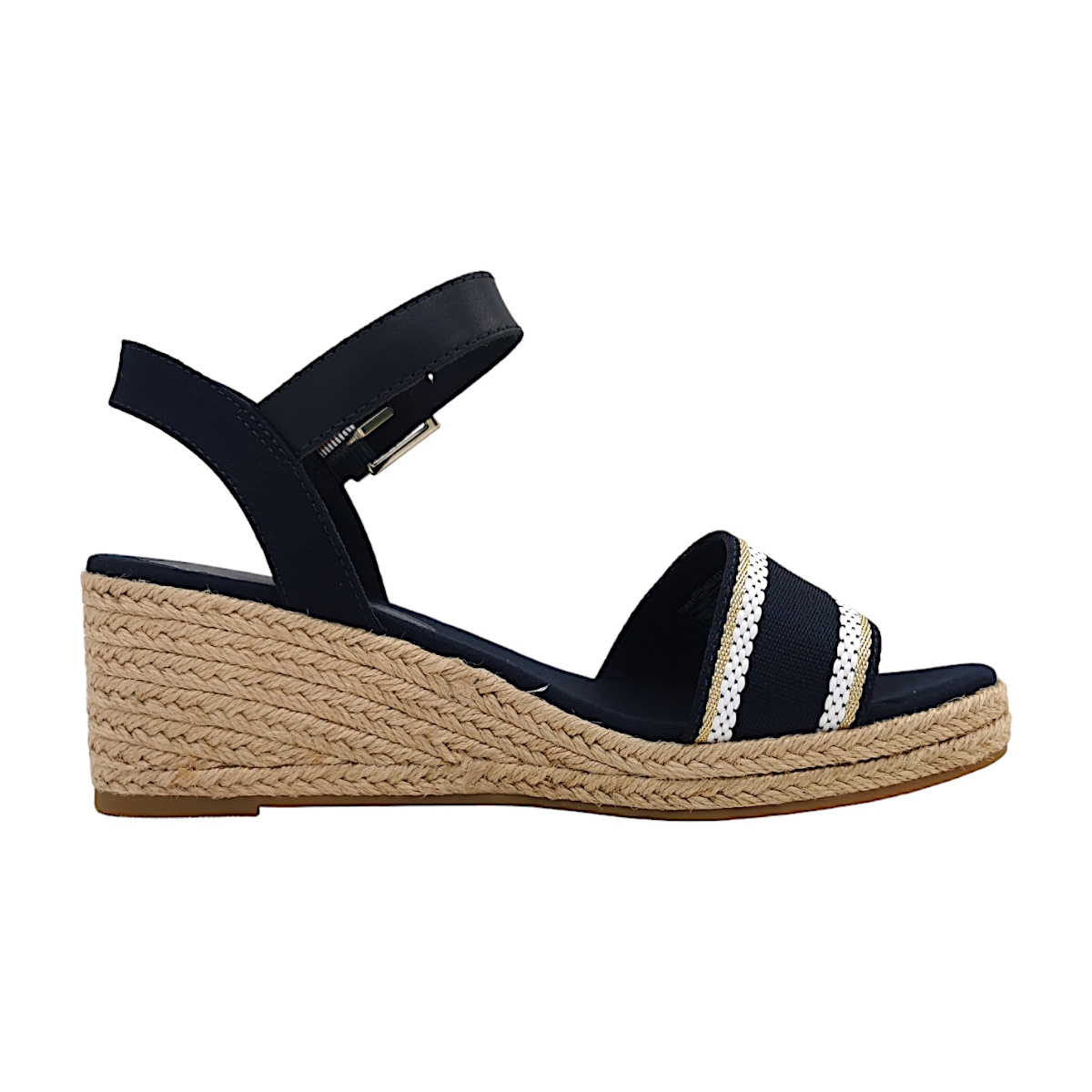 Tommy Hilfiger WEBBING WEDGE SANDAL FW0FW08044DW6 Blau DW6 Space Blue